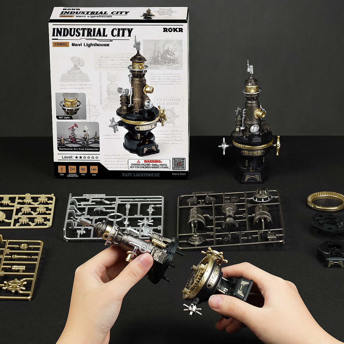 ROKR Navi Lighthouse Mechanical Kit official detail view 6