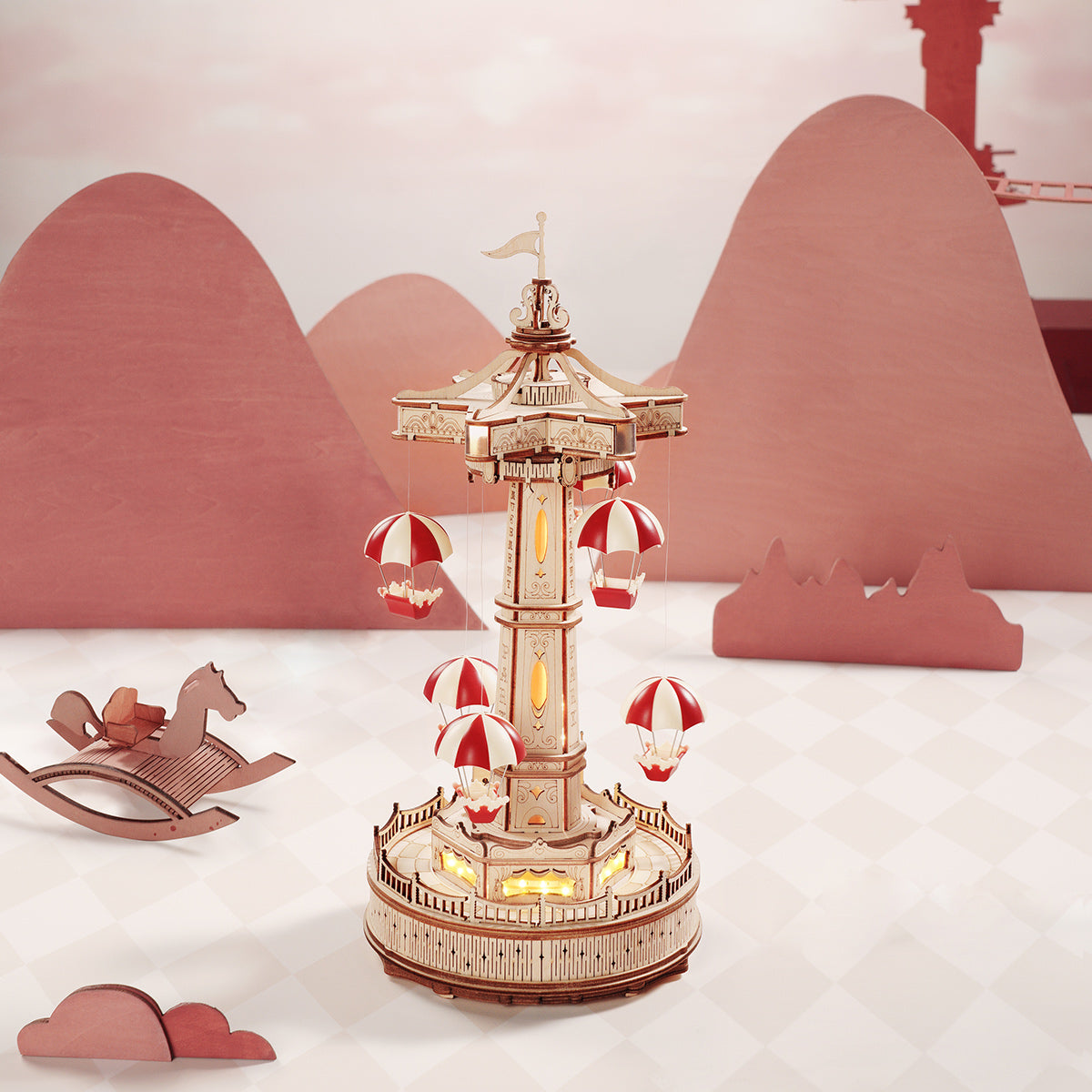ROKR Parachute Tower Model Kit official product view 4