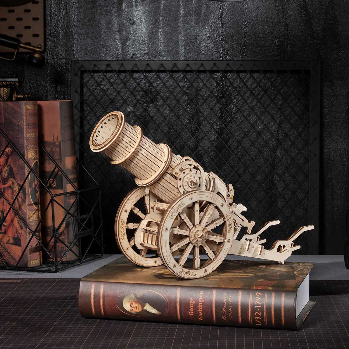ROKR Wheeled siege artillery Model Kit official product view 4