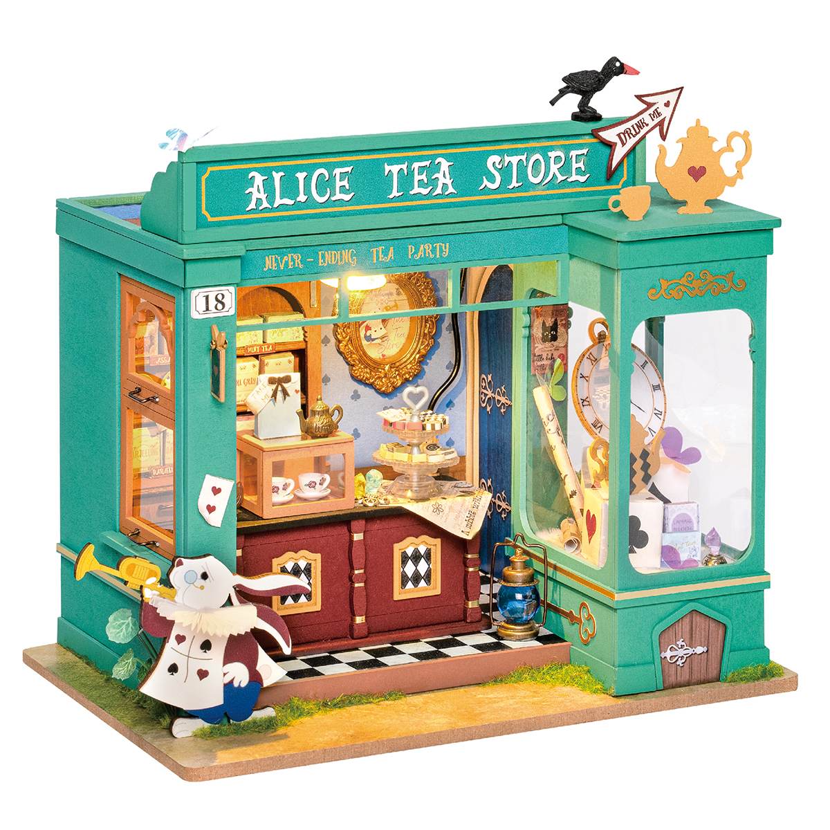 Alice's Tea Store Miniature House Kit official product view 2