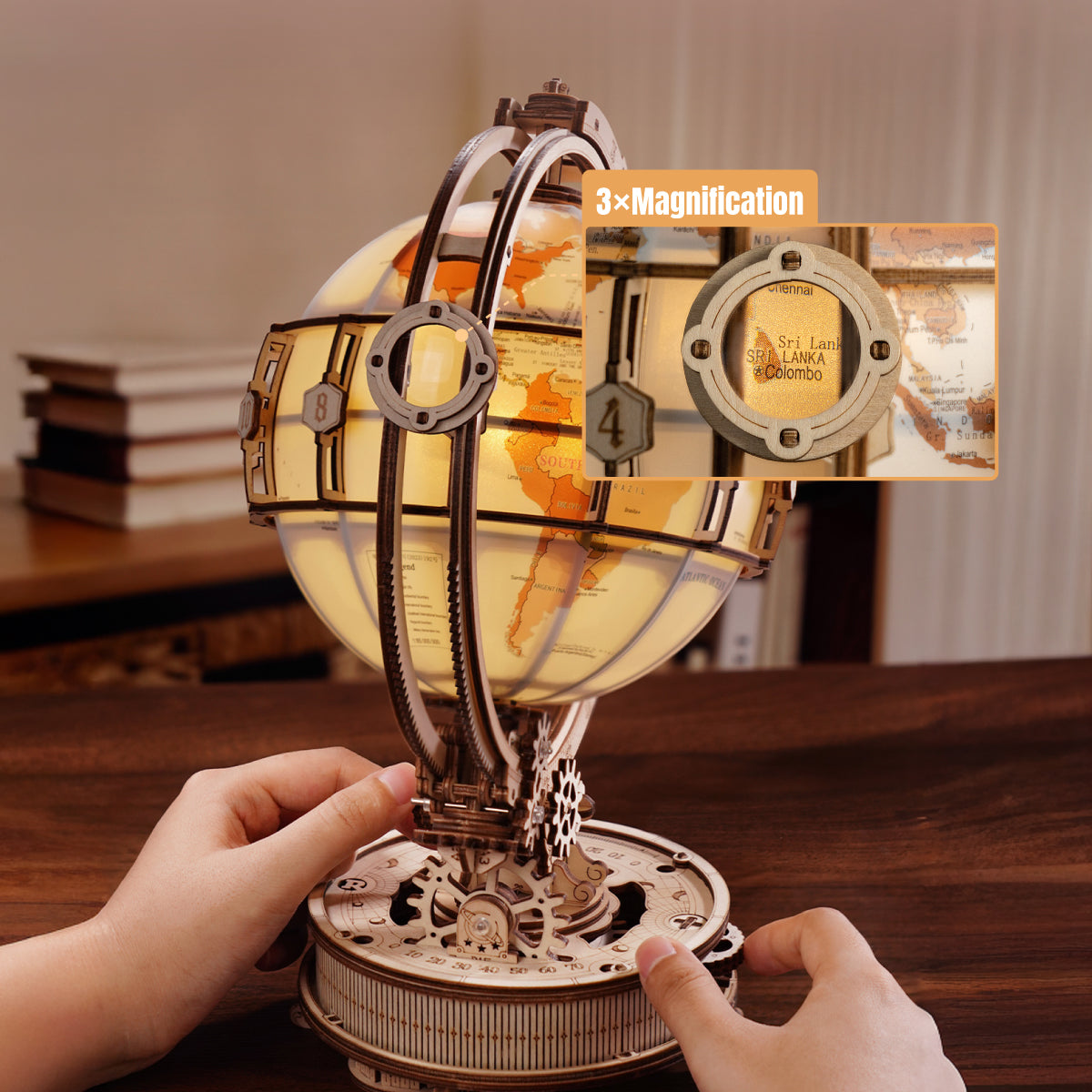 ROKR Luminous Globe Electric Model Kit official detail view 4