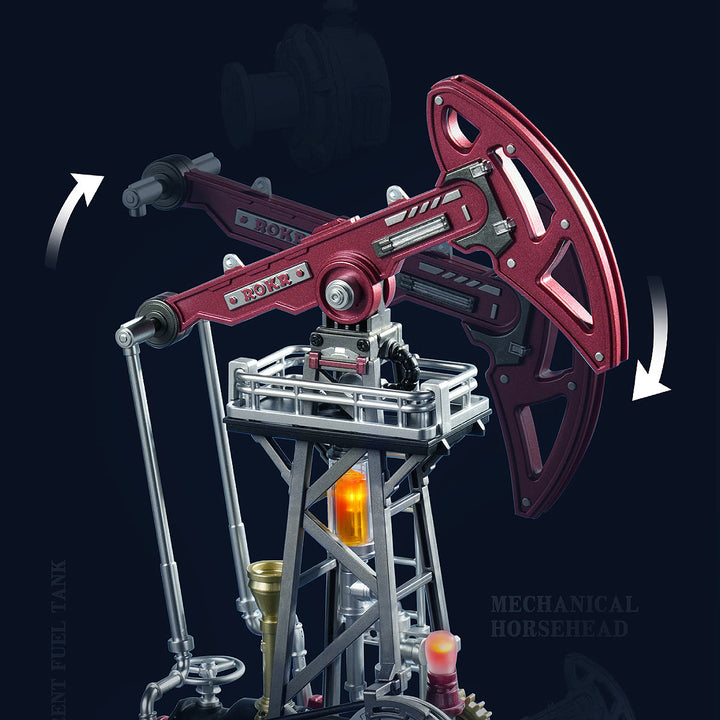 ROKR Oil Pump Jack Mechanical Model Kit official detail view 3