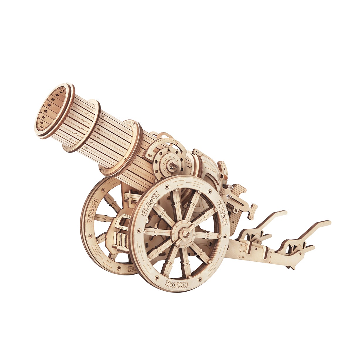ROKR Wheeled siege artillery Model Kit official product view 2