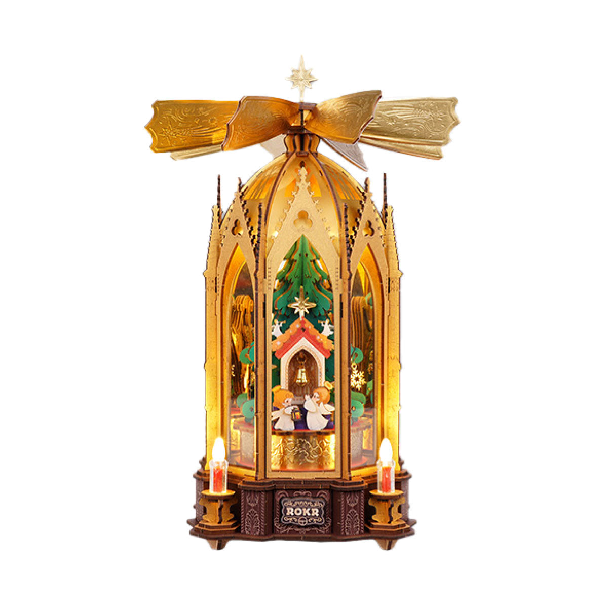 ROKR Angel’s Christmas Pyramid 3D Wooden Puzzle