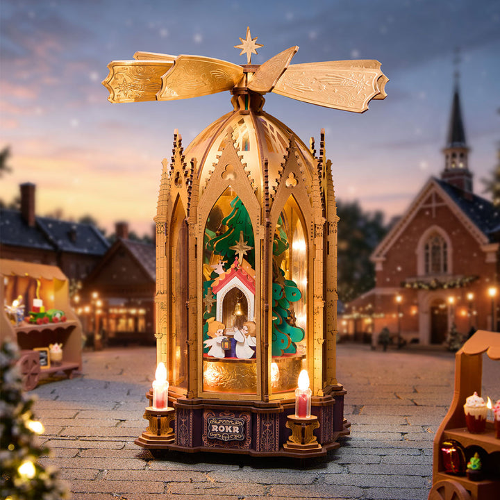 ROKR Angel’s Christmas Pyramid 3D Wooden Puzzle