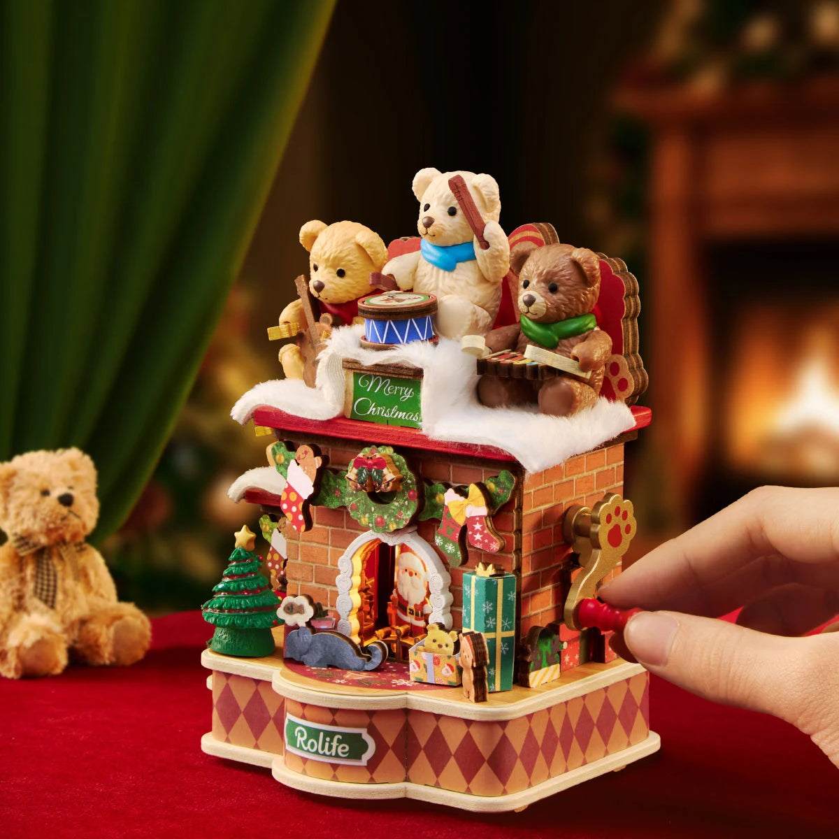 Rolife Fireside Music Night DIY Music Box