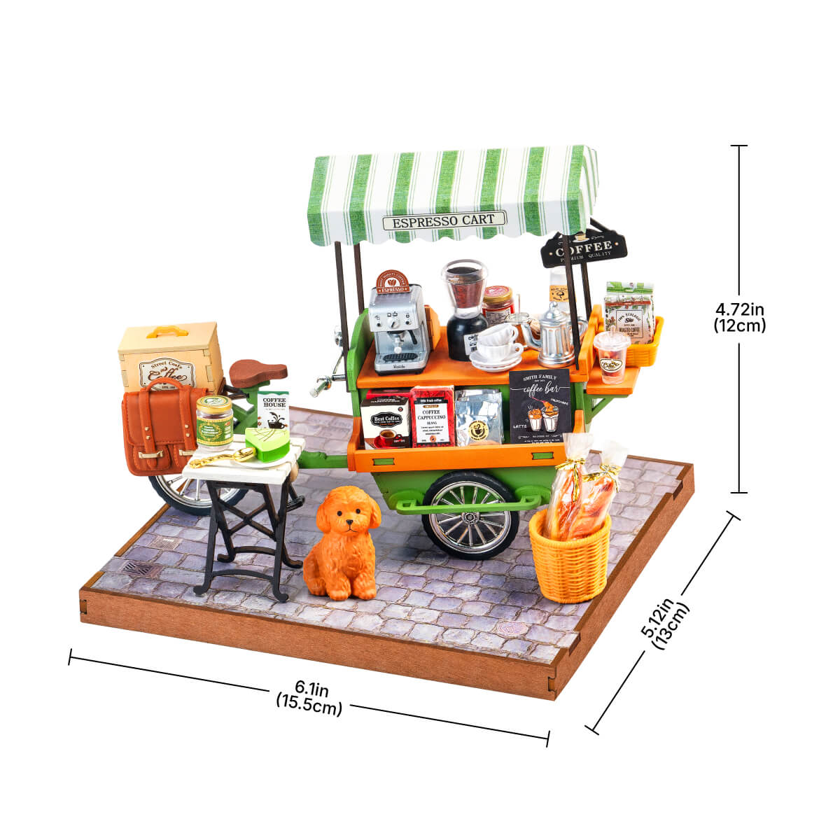 Aromatic Coffee Cart Miniature Kit official detail view 8