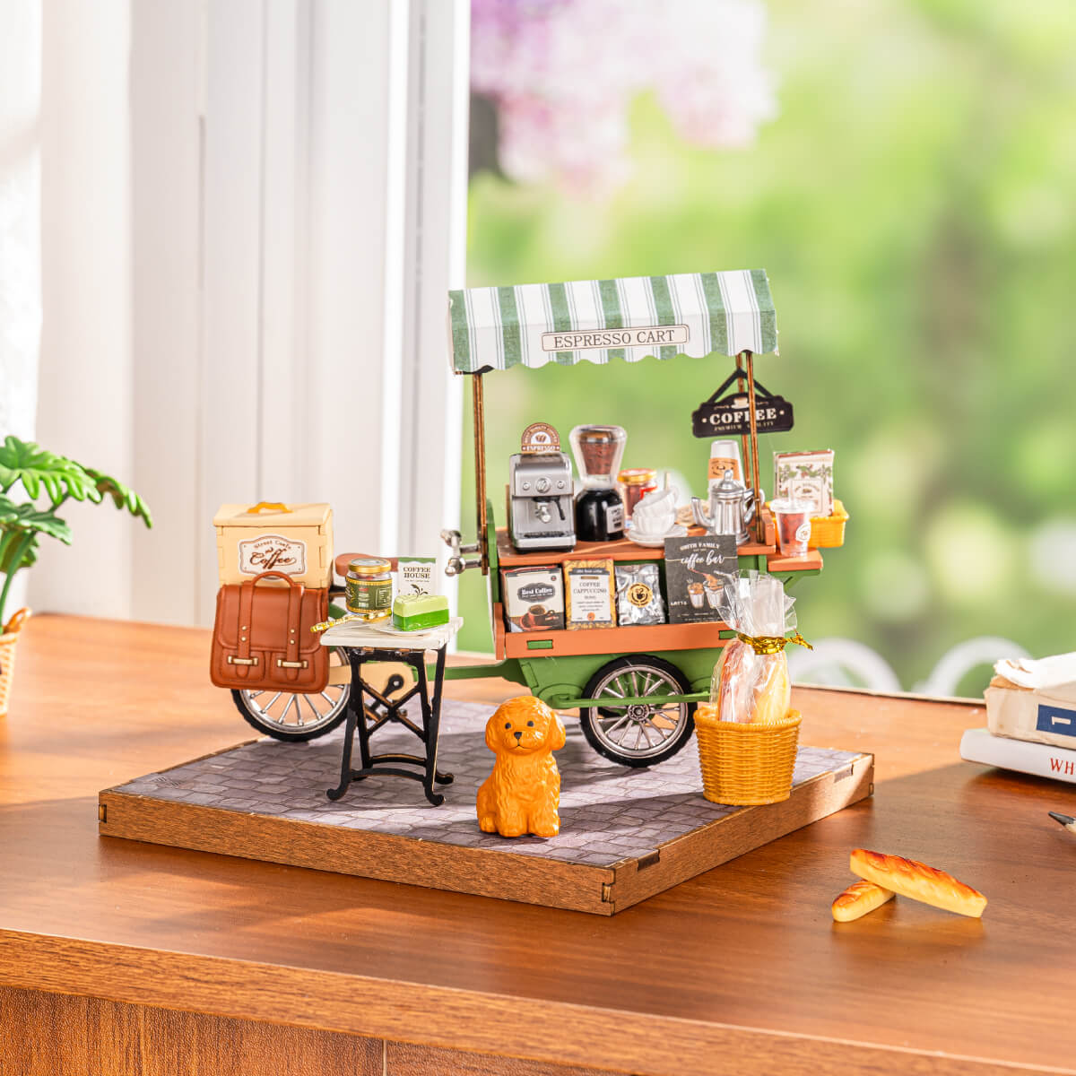 Aromatic Coffee Cart Miniature Kit official detail view 3
