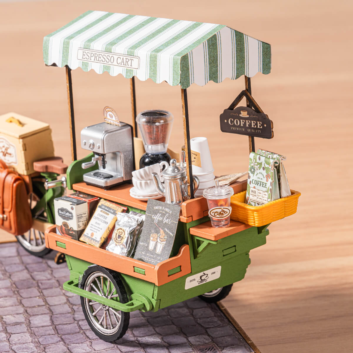 Aromatic Coffee Cart Miniature Kit official detail view 6
