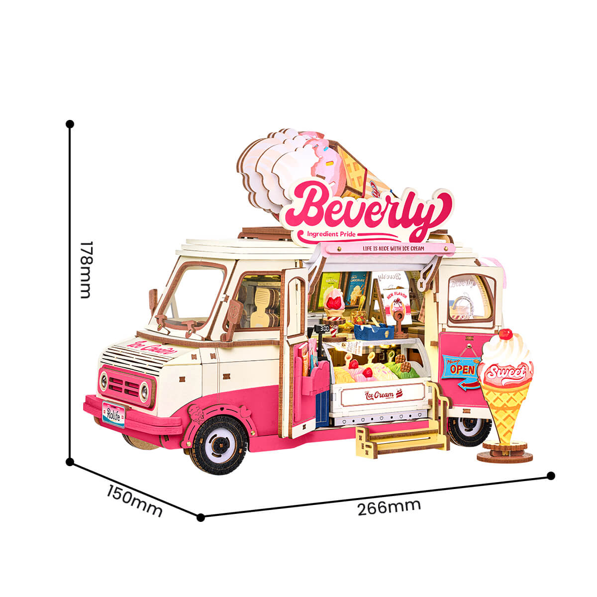 Rowood Beverly's Ice Cream Truck Creative Kit official product view 6