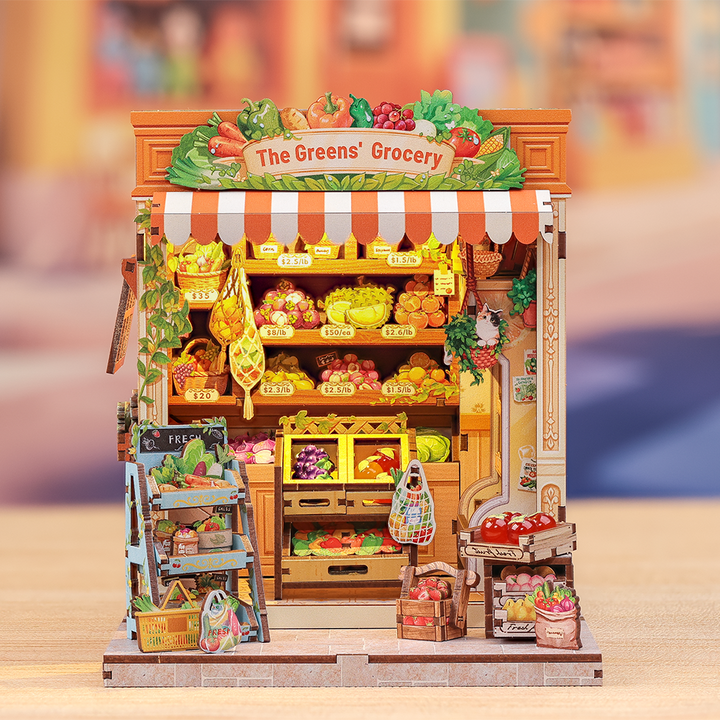 The Greens'Grocery Miniature Kit completed product view