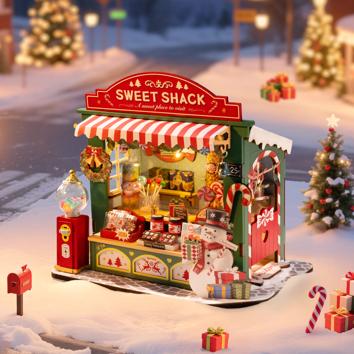 Christmas Candy Stand Miniature Kit official detail view 2