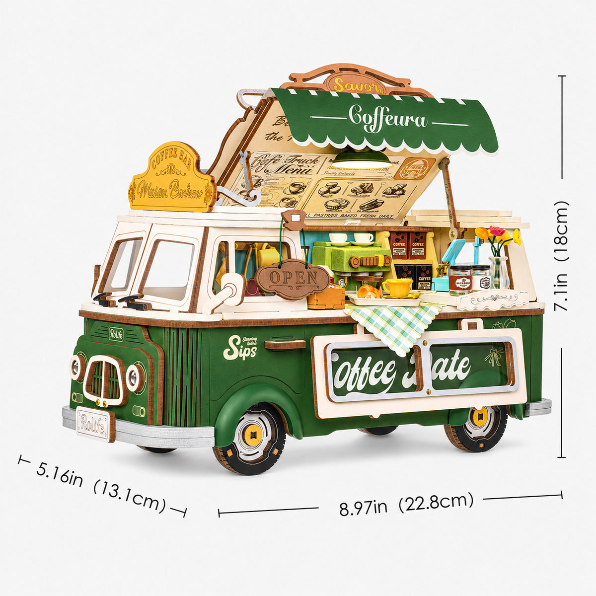 Rowood Leo's Coffee Truck Creative Kit official product view 6