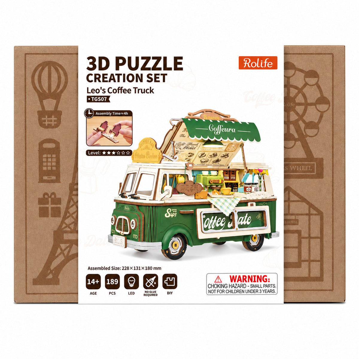 Rowood Leo's Coffee Truck Creative Kit official product view 7