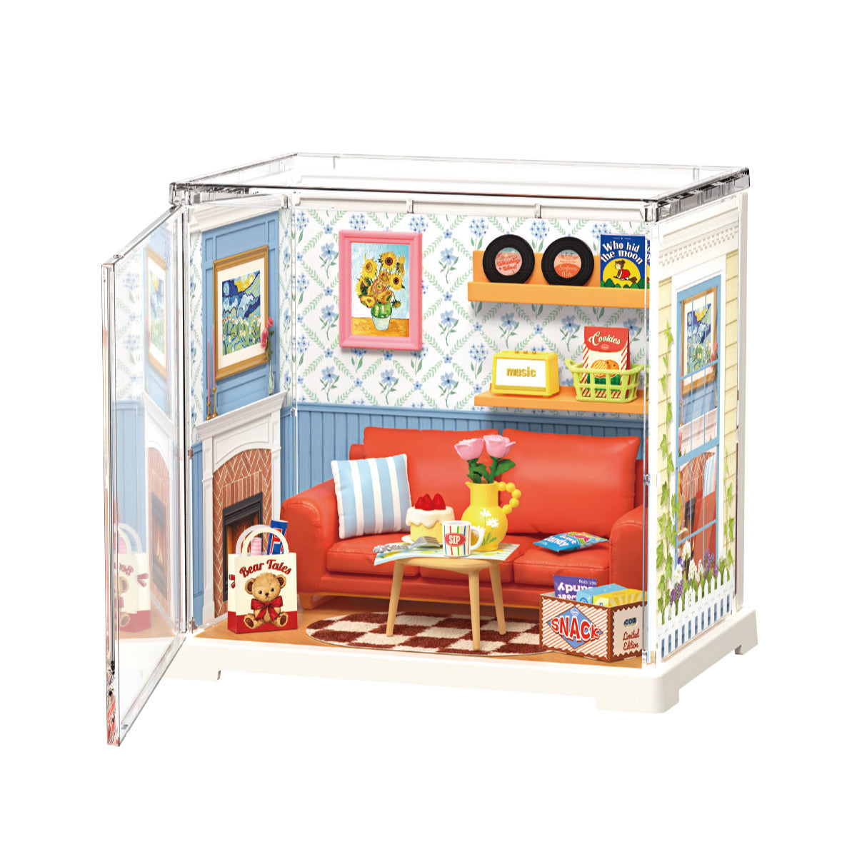 Country Blue Lounge Miniature Kit completed product view