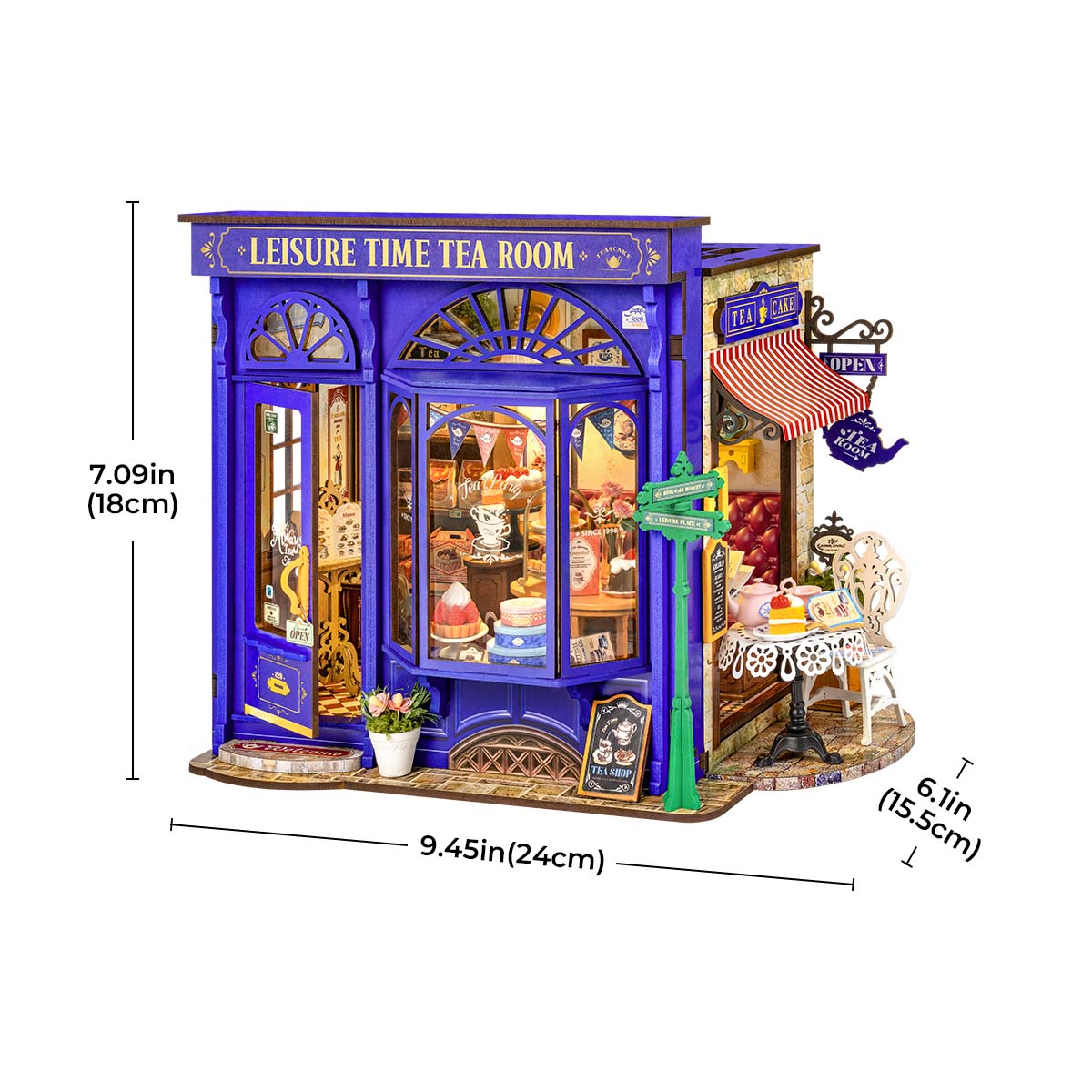 Leisure Time Tea Room Miniature Kit official product view 7