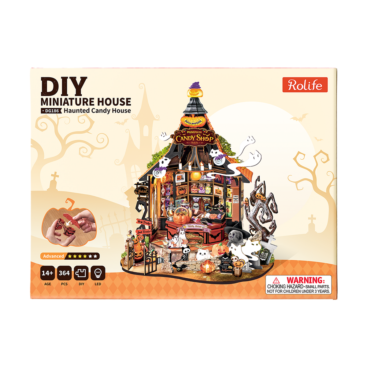 Haunted Candy House Miniature Kit official detail view 7