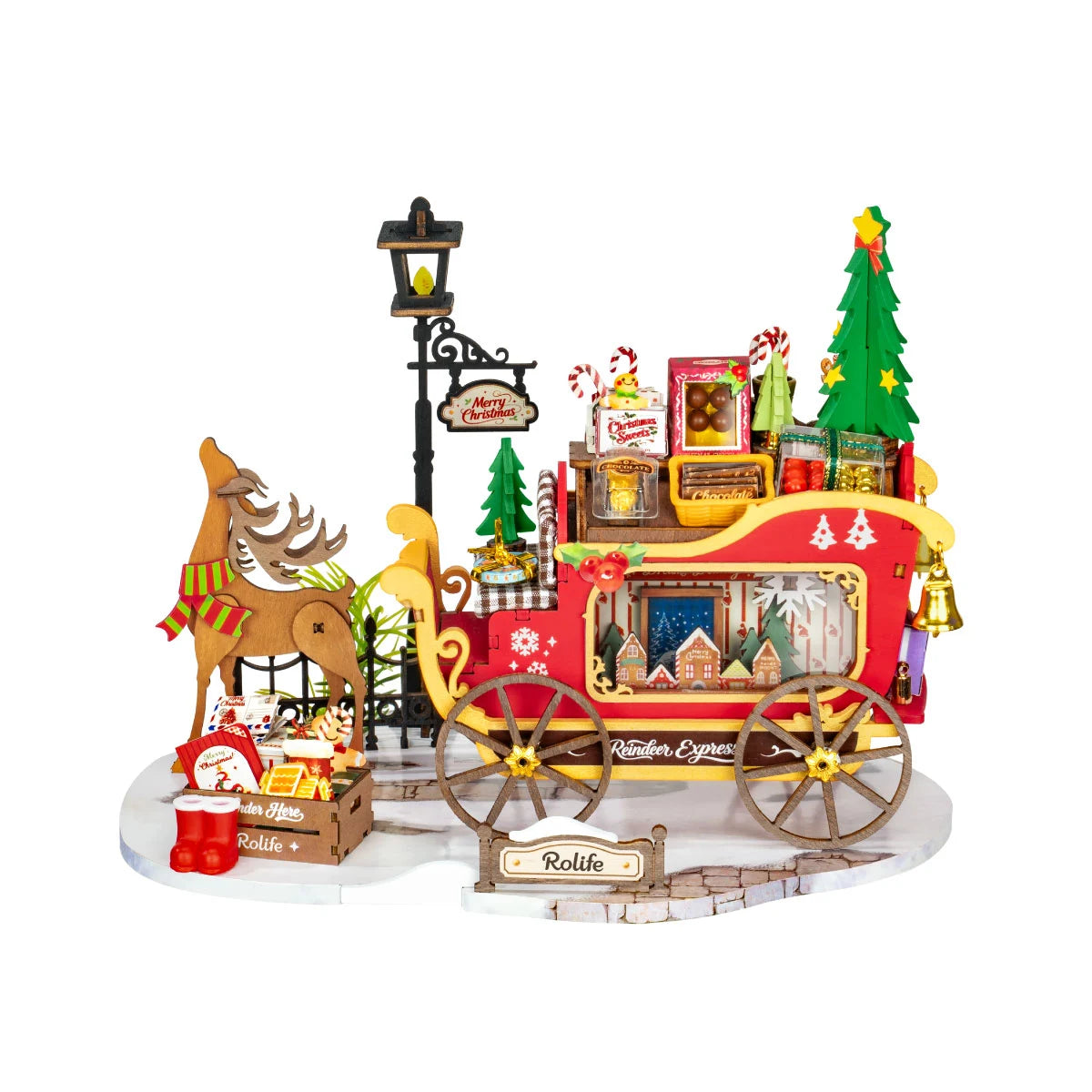 Rolife Reindeer Express Miniature House Kit