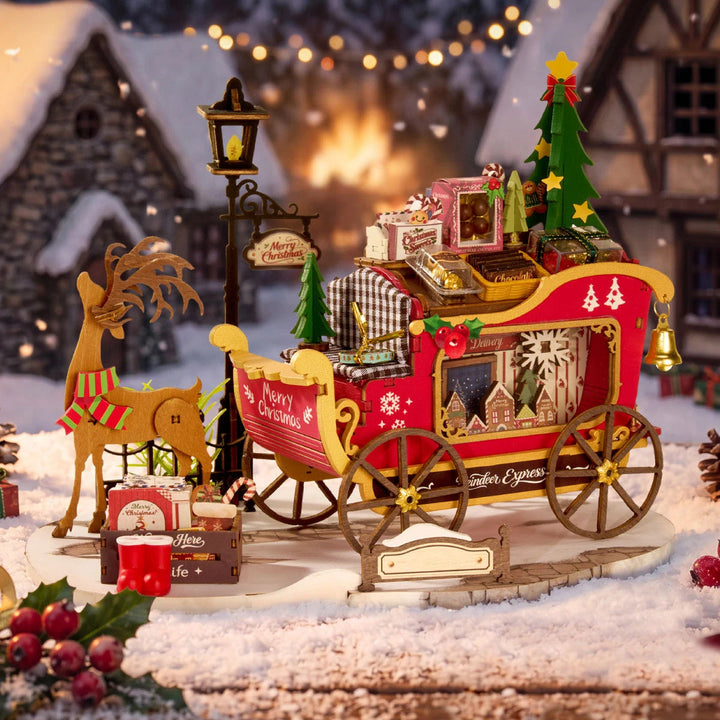 Rolife Reindeer Express Miniature House Kit