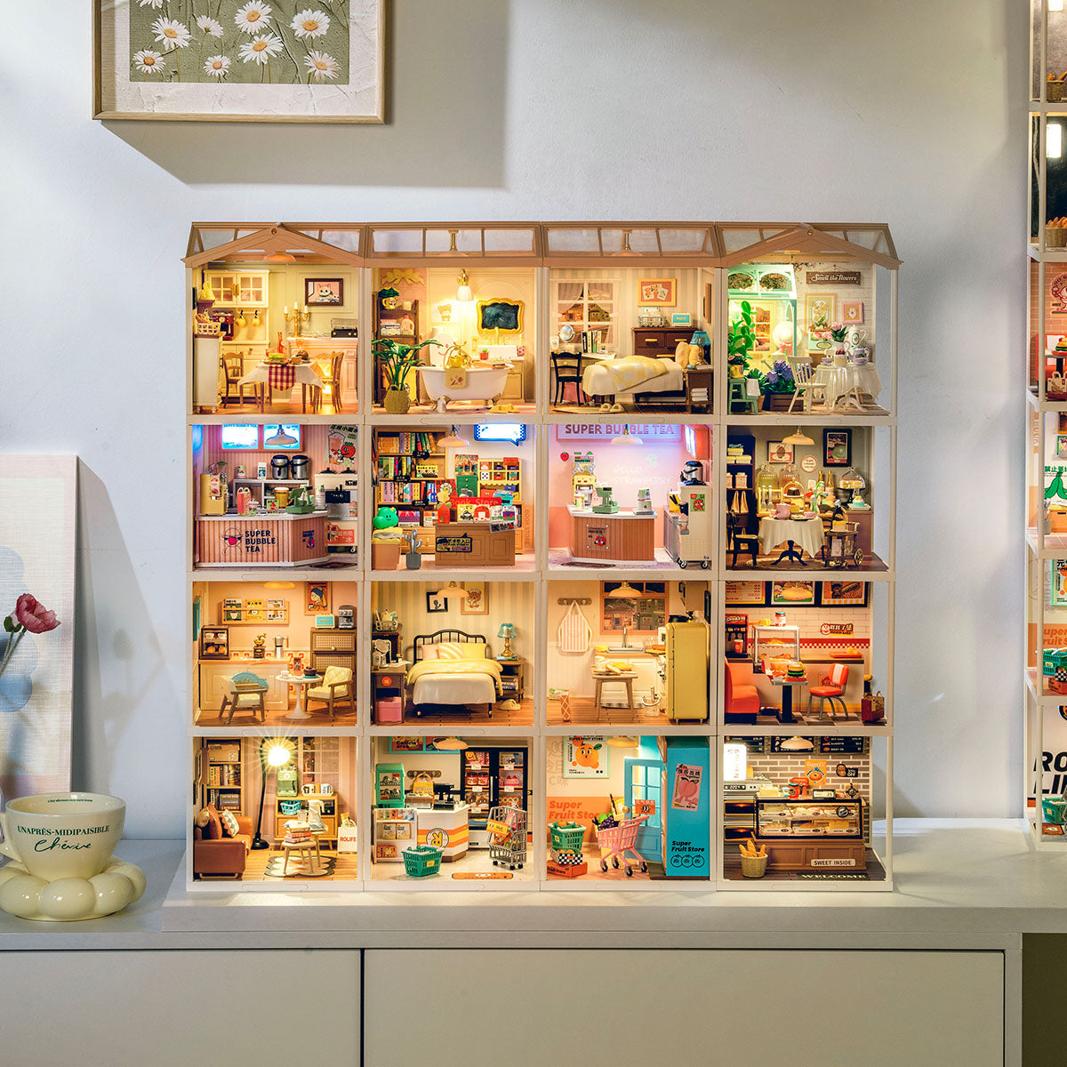 Warm Dining Room Miniature Kit official product view 4