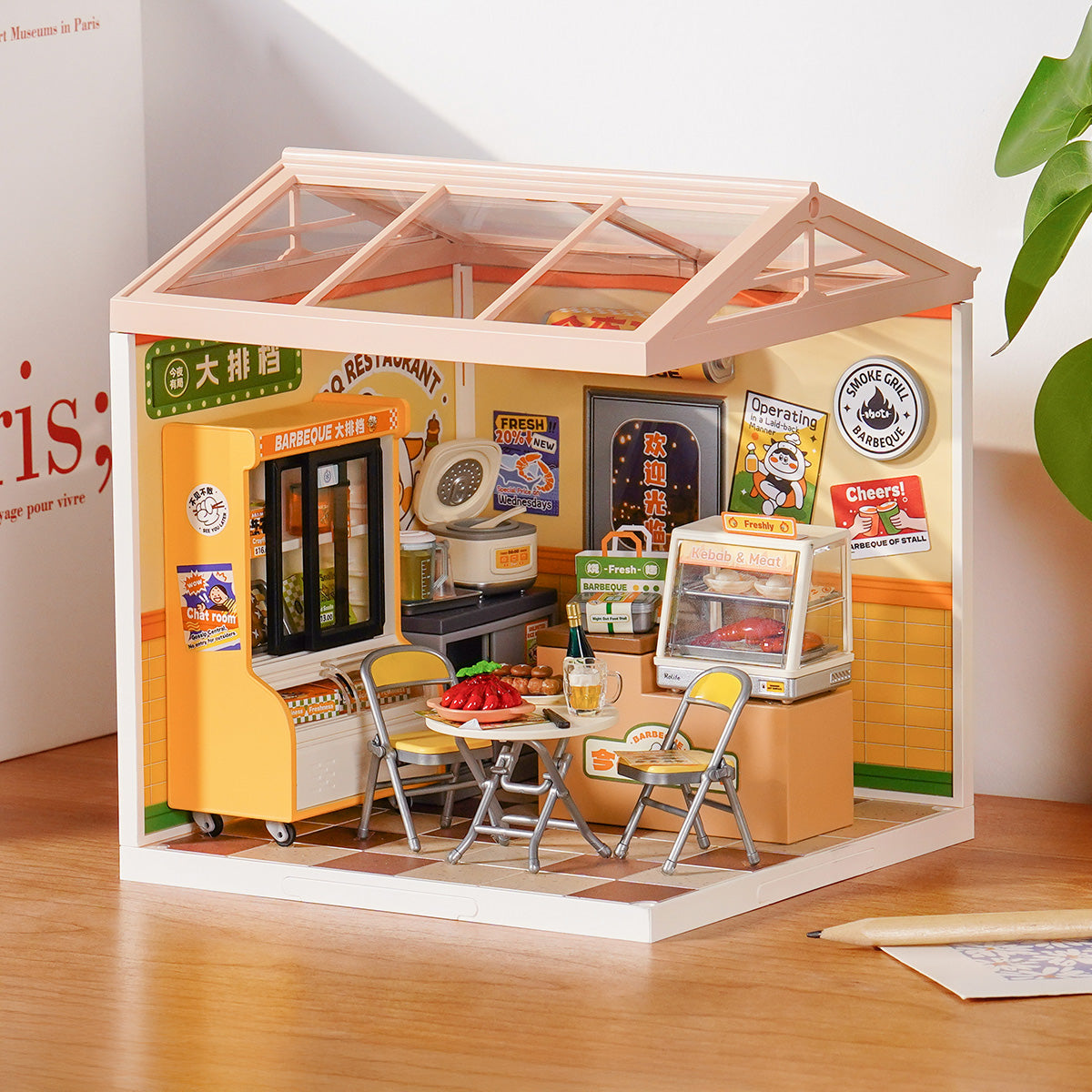 Night Out Food Stall Miniature Kit official product view 3