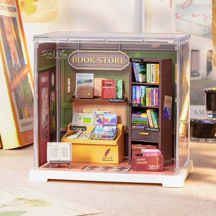 Memory Book Store Miniature Kit completed product view