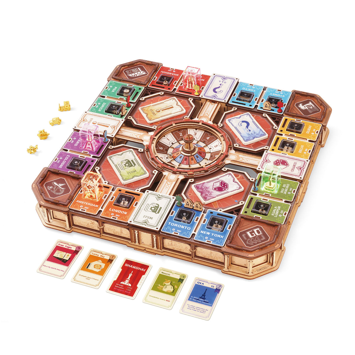 Completed ROKR Fortune Quest wooden board game