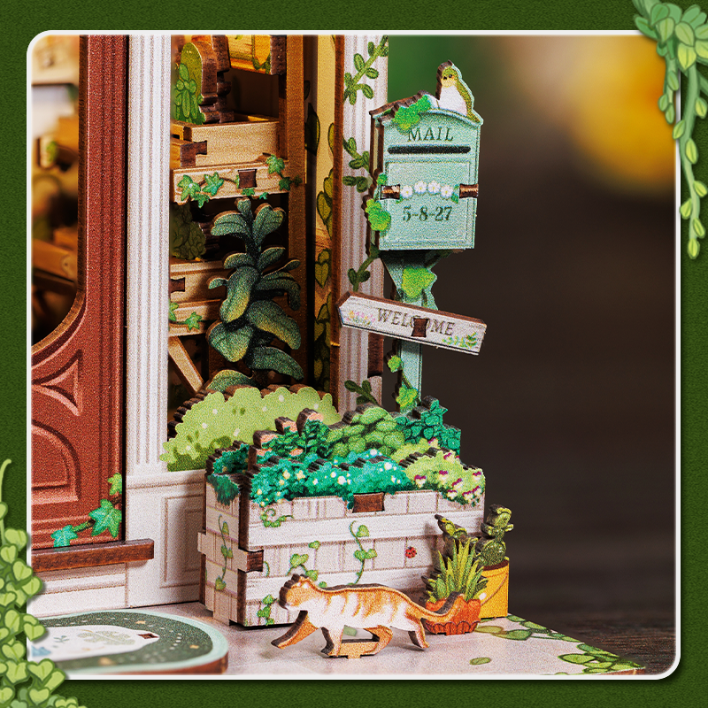 Green Life Bookshop Book Nook Kit official product view 11