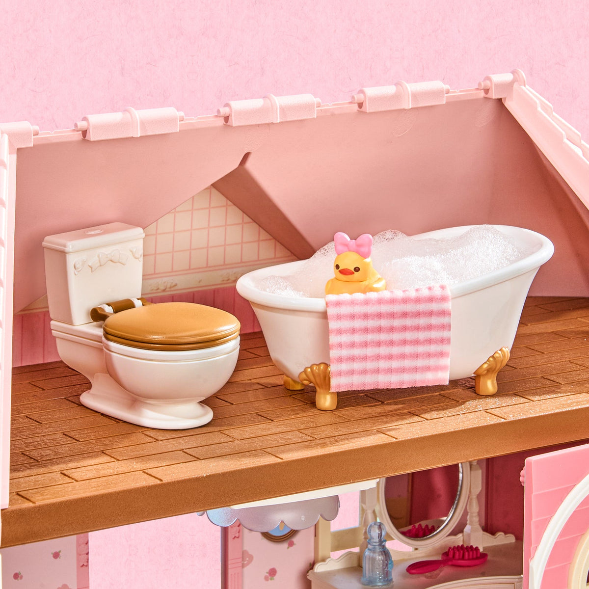 Fairy Rose Cottage Dollhouse Kit official detail view 9