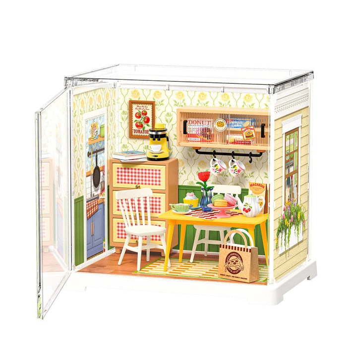 Floral Dining Room Miniature Kit completed product view