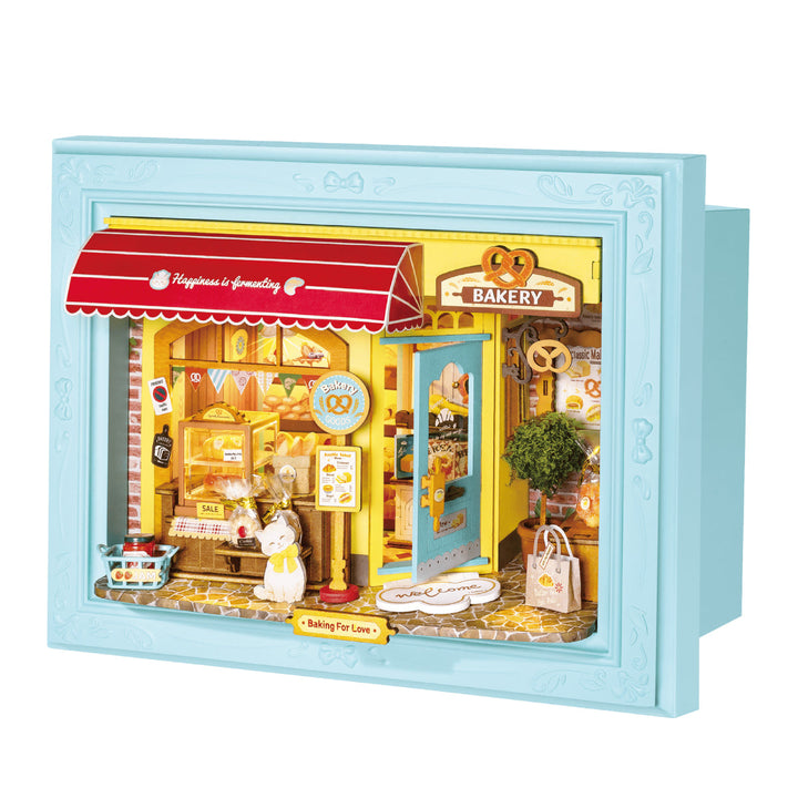 Fluffy Cat Bakery Wooden Model Kit official product view 2