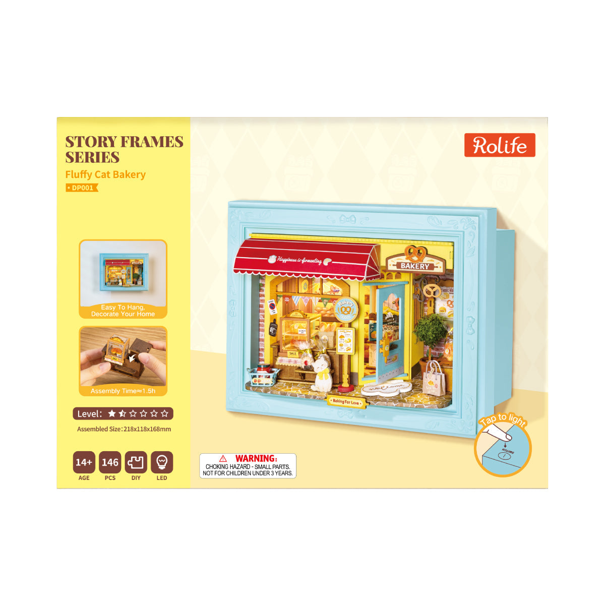 Fluffy Cat Bakery Wooden Model Kit official product view 6