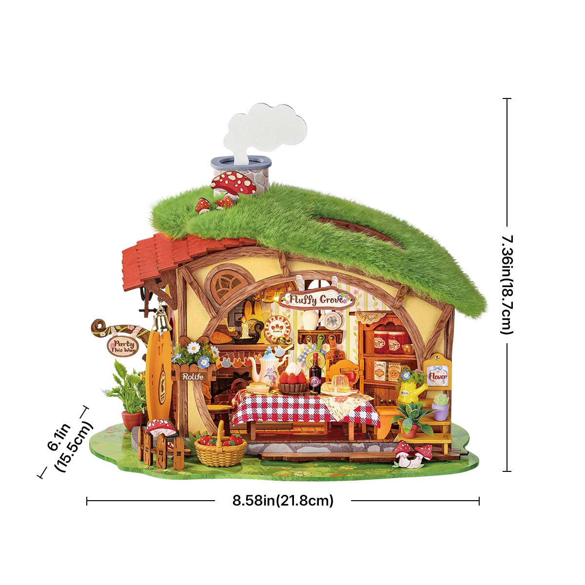 Fluffy Grove Miniature House Kit official detail view 6