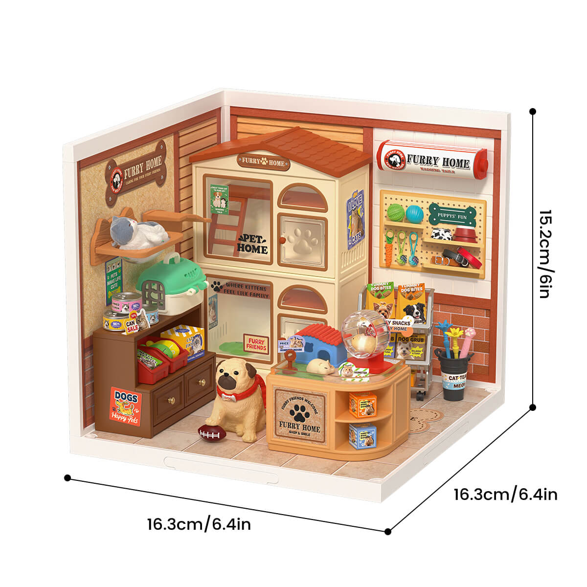 Furry Friends' Home Miniature Kit official product view 6