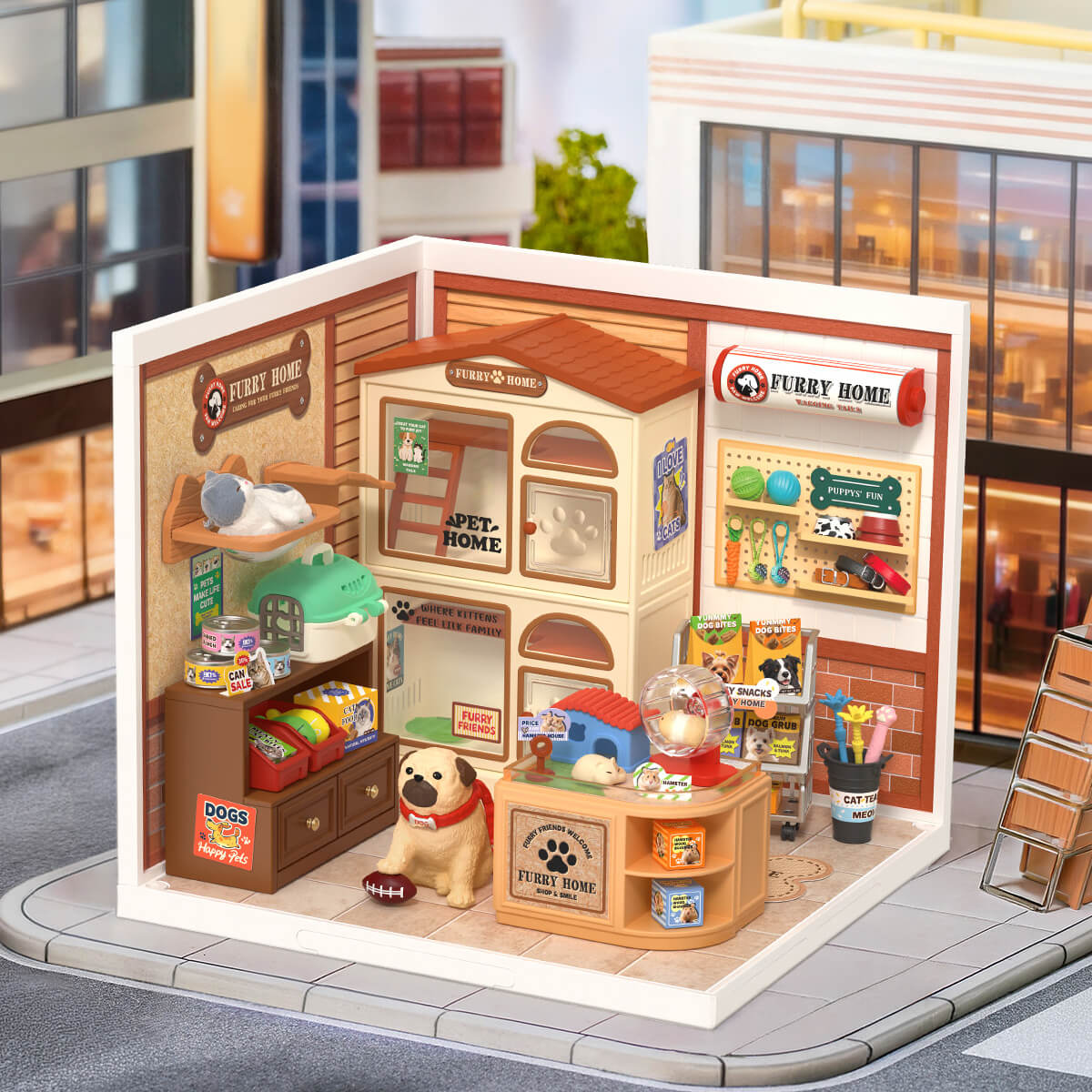 Furry Friends' Home Miniature Kit official product view 3