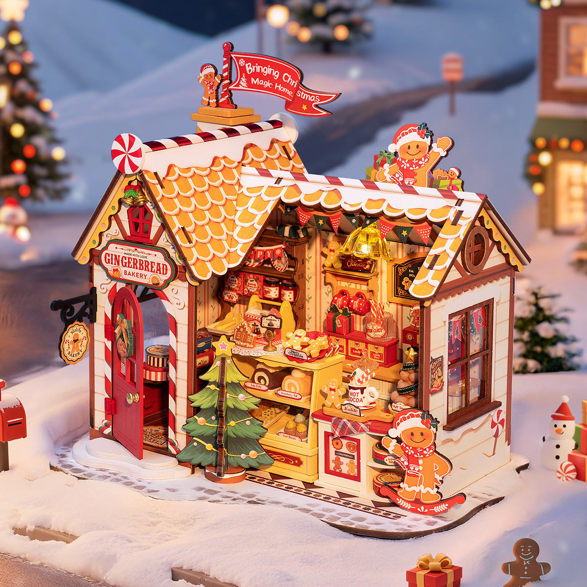 Gingerbread House Miniature Kit official detail view 2