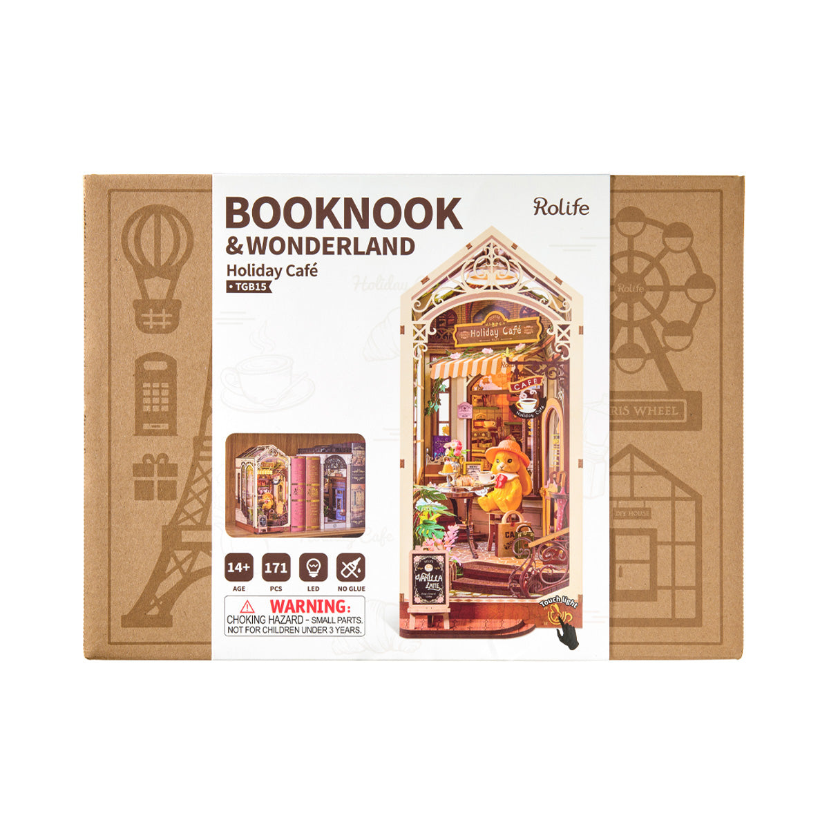 Holiday Café Book Nook Kit official detail view 7