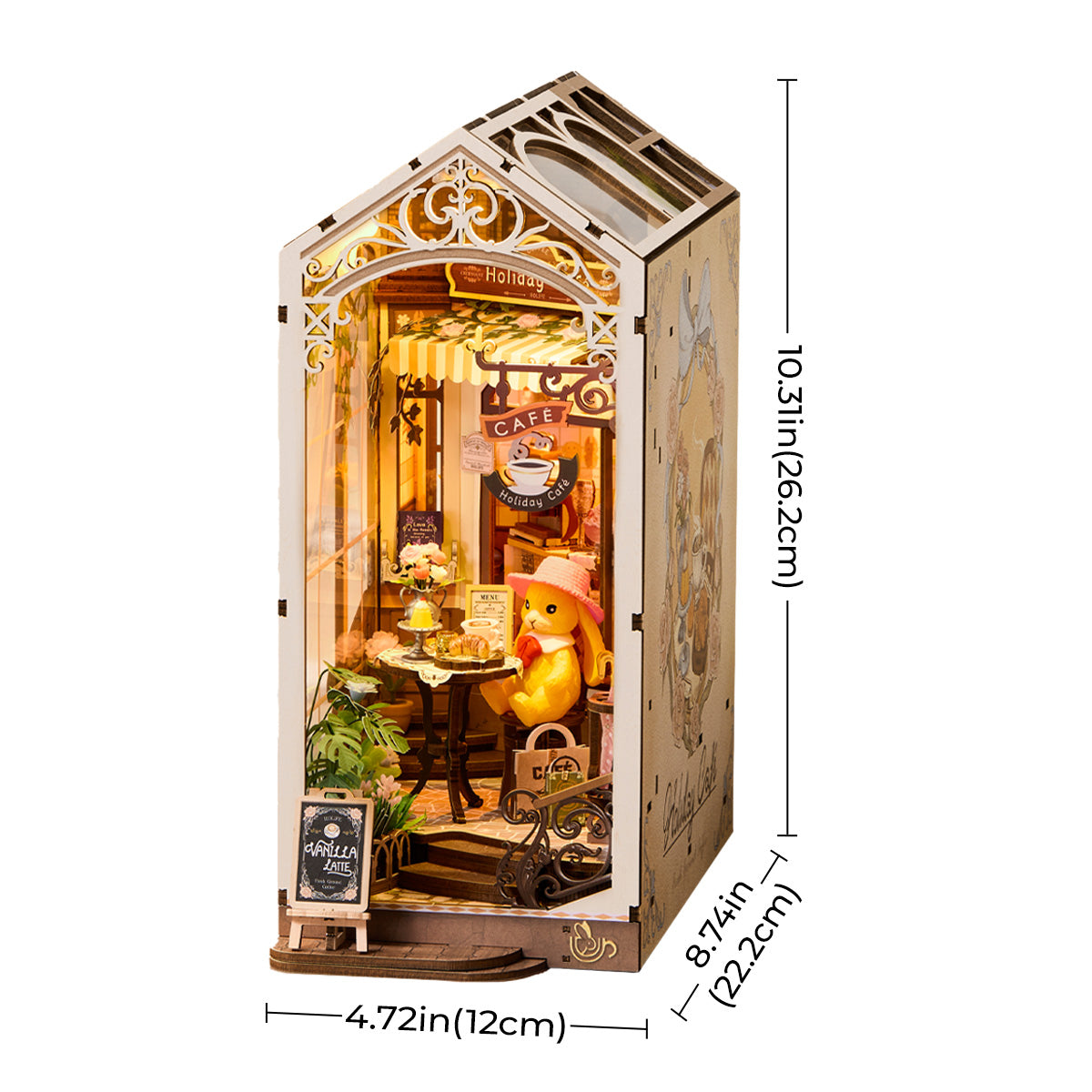 Holiday Café Book Nook Kit official detail view 6