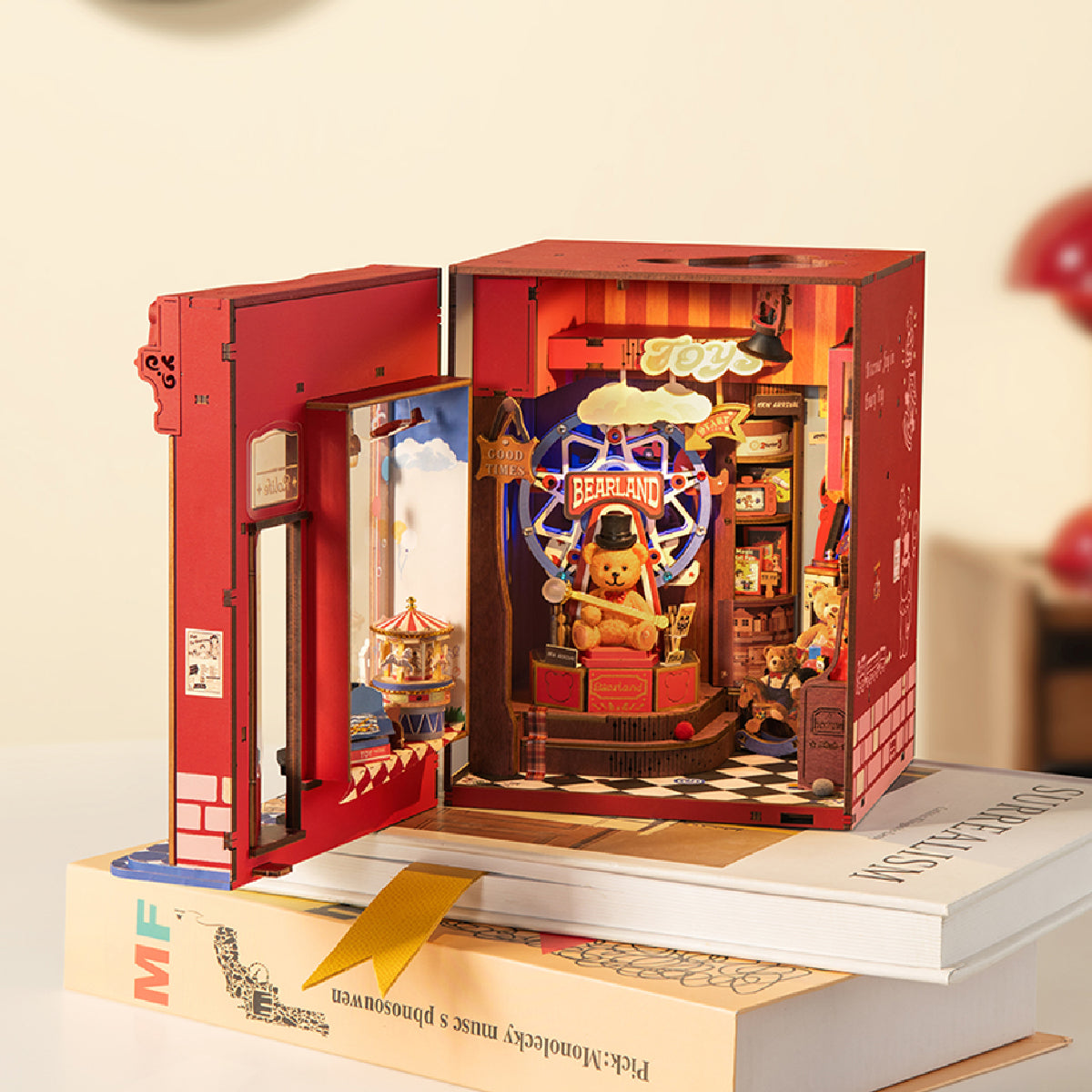 Joy Toys book nook with its shopfront open