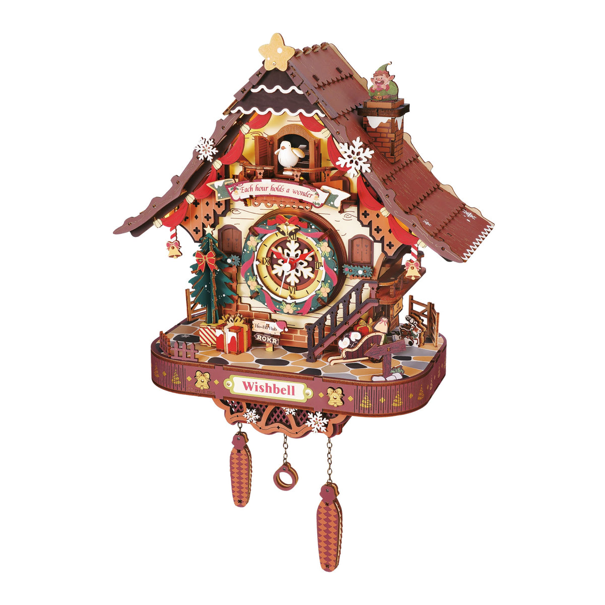 ROKR Christmas Cuckoo Clock 3D Wooden Puzzle