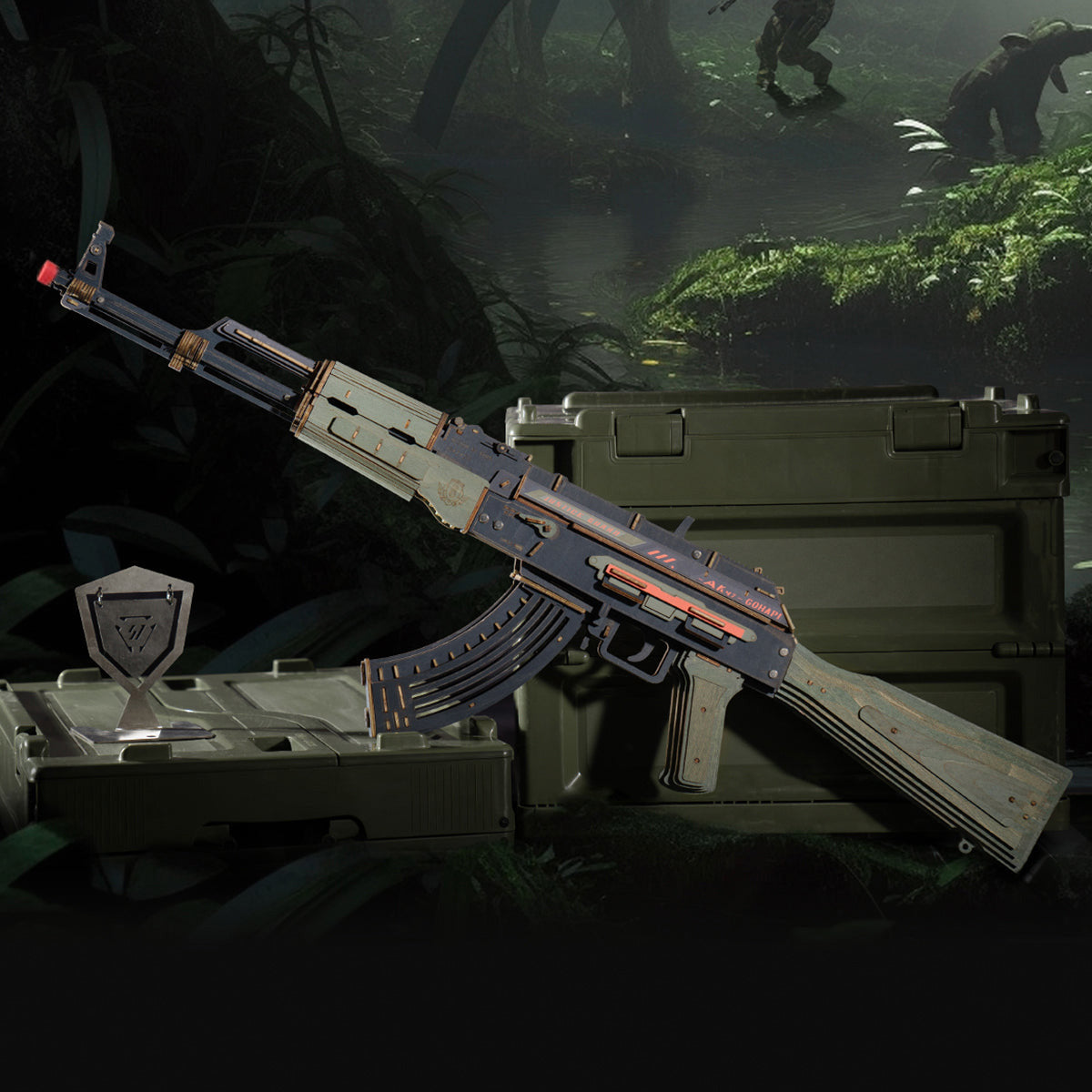 ROKR AK-47 Wooden Model Kit official product view 16