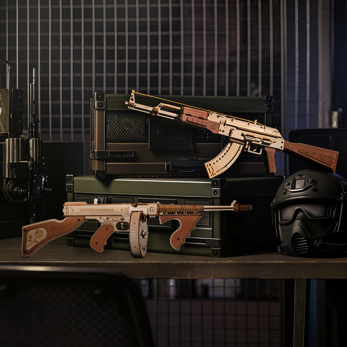 ROKR AK-47 Wooden Model Kit official product view 12