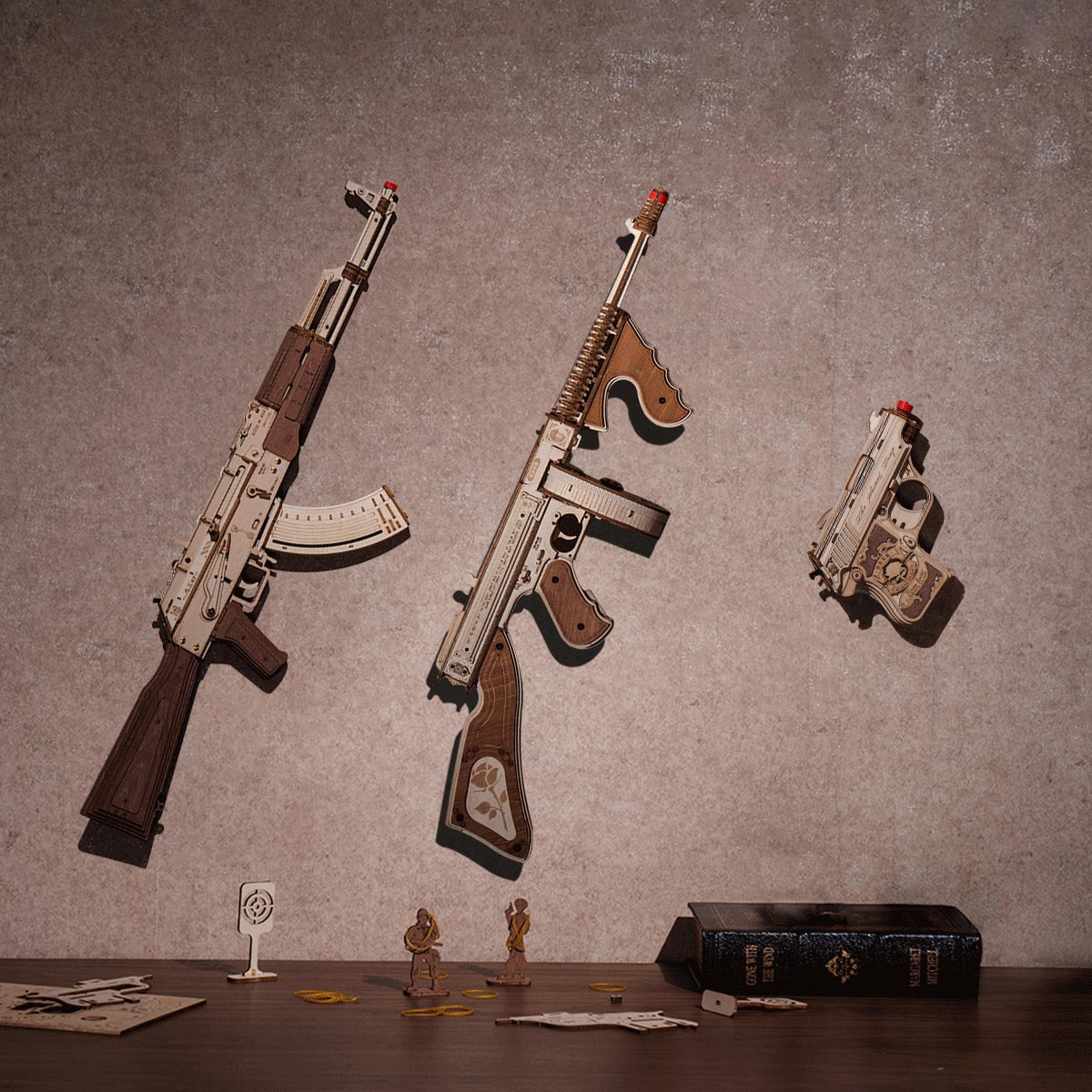 ROKR Submachine Gun Model Kit official product view 12