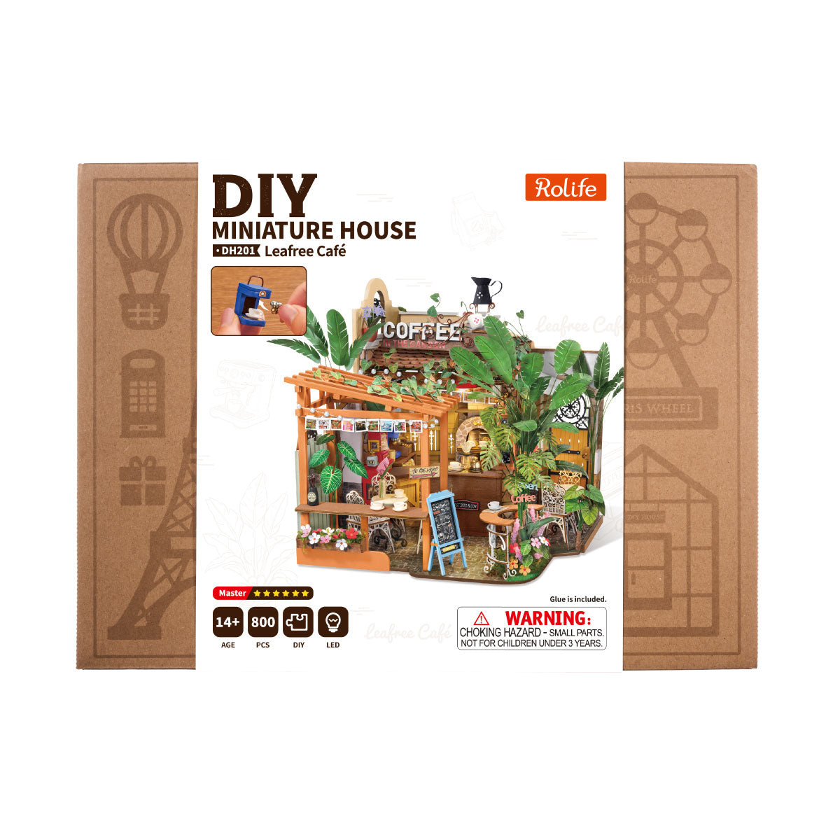 Leafree Café Miniature House Kit official detail view 8