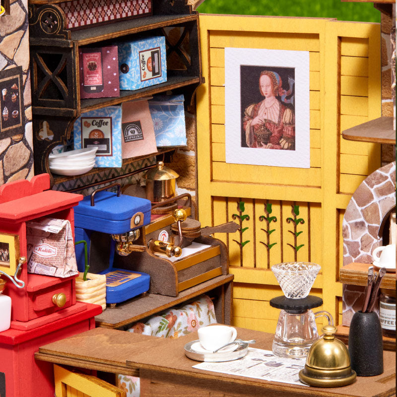 Leafree Café Miniature House Kit official detail view 4