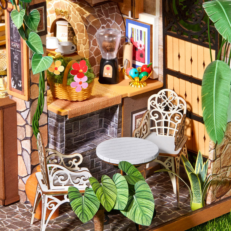 Leafree Café Miniature House Kit official detail view 5