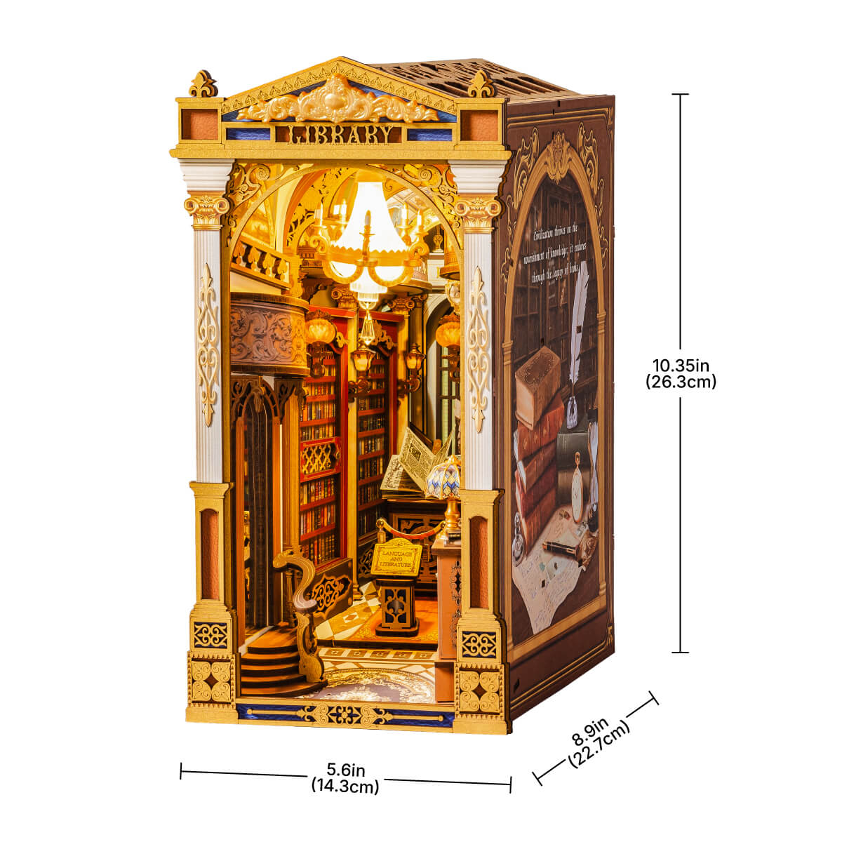 Library of Wonders Book Nook Kit official detail view 6