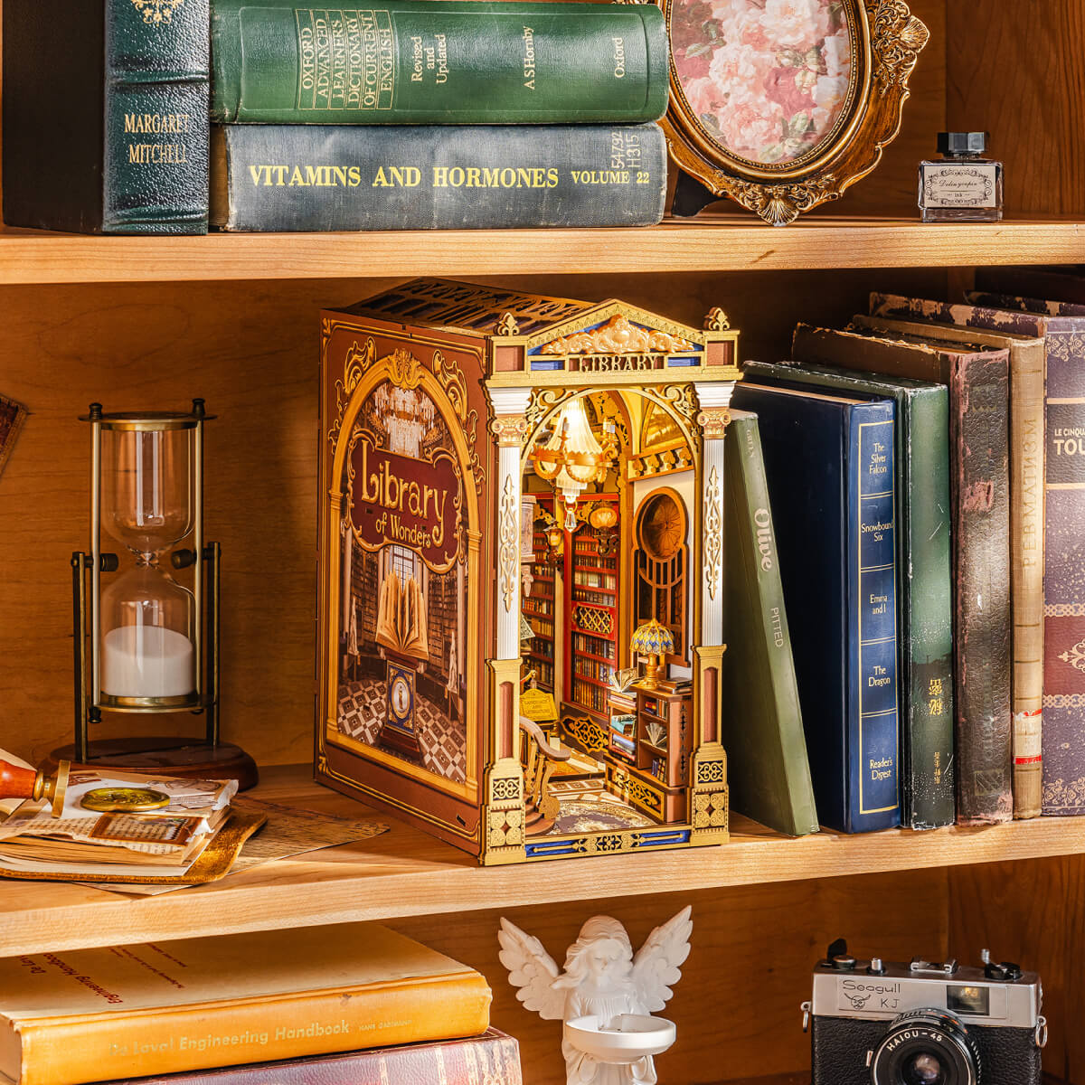 Library of Wonders Book Nook Kit official detail view 4