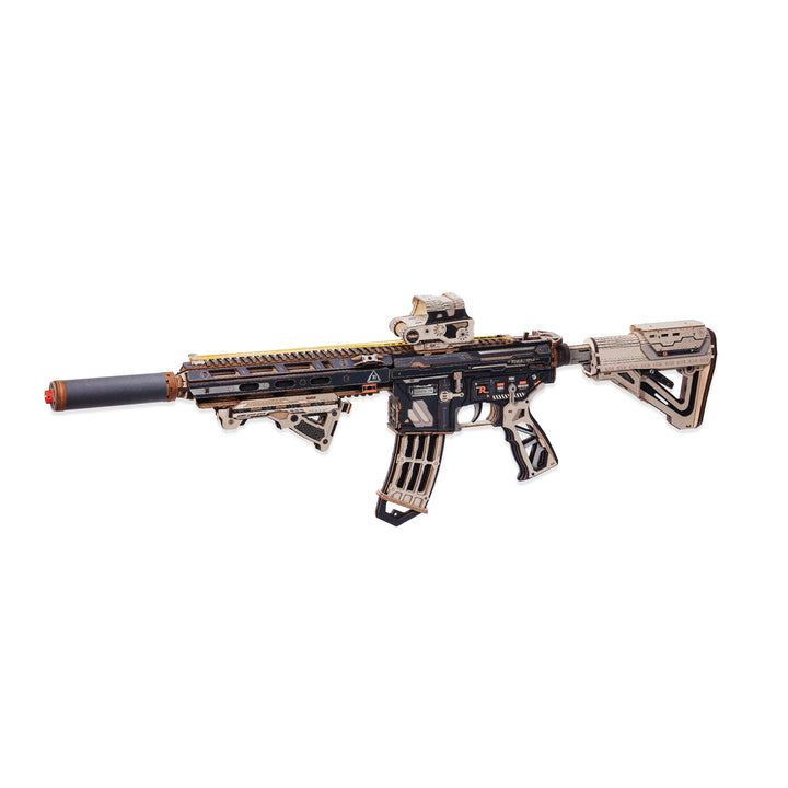 ROKR M416 Carbine Mechanical Model Kit completed product view