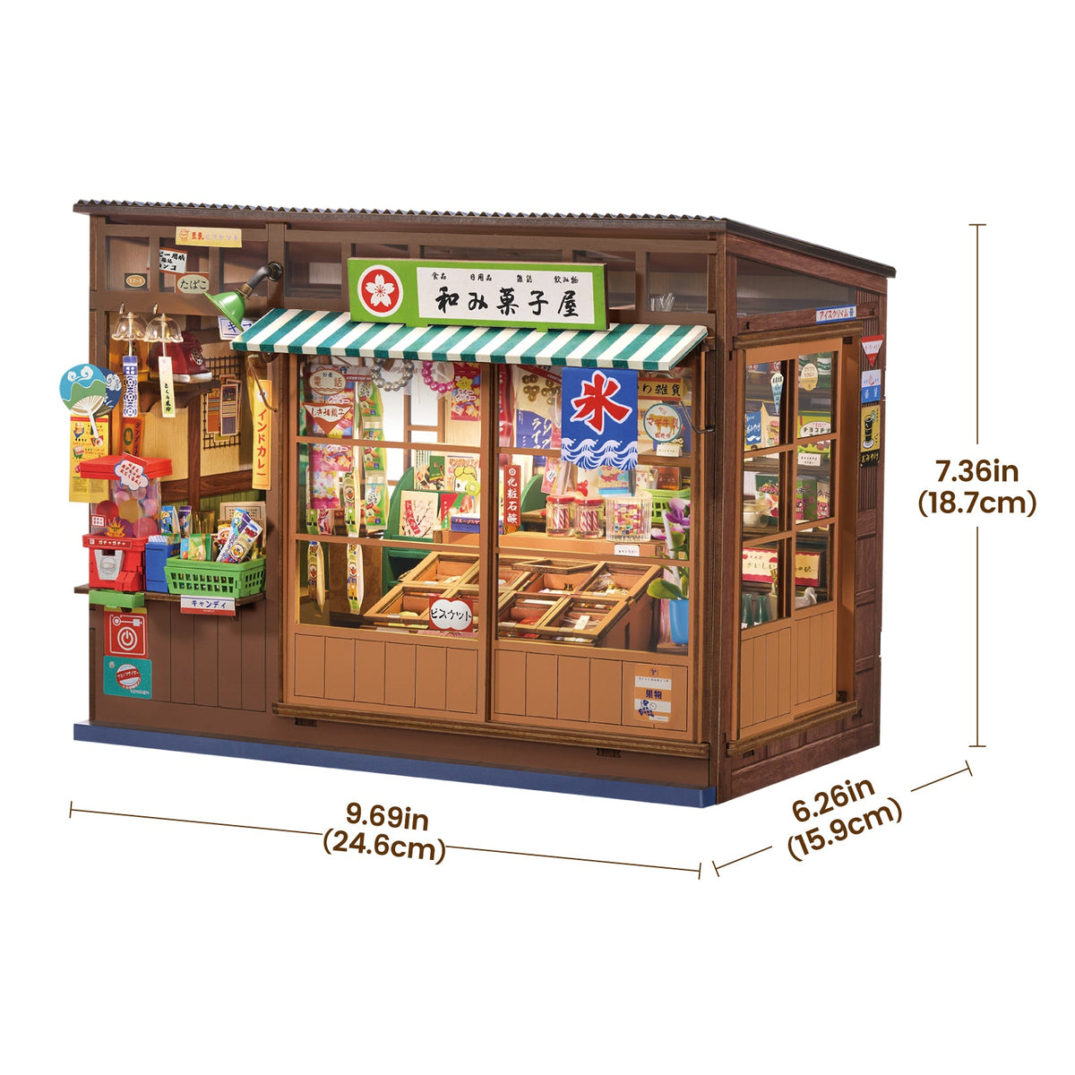 Nostalgic Corner Shop Book Nook Kit official detail view 9